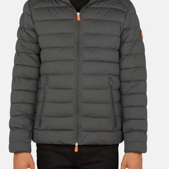 🎁 Save The Duck Stretch Heathered Puffer Jacket Mens - Picture 2 of 16